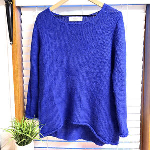 Women's ZARAKNIT Blue Crew Neck Sweater Medium Knit Pullover
